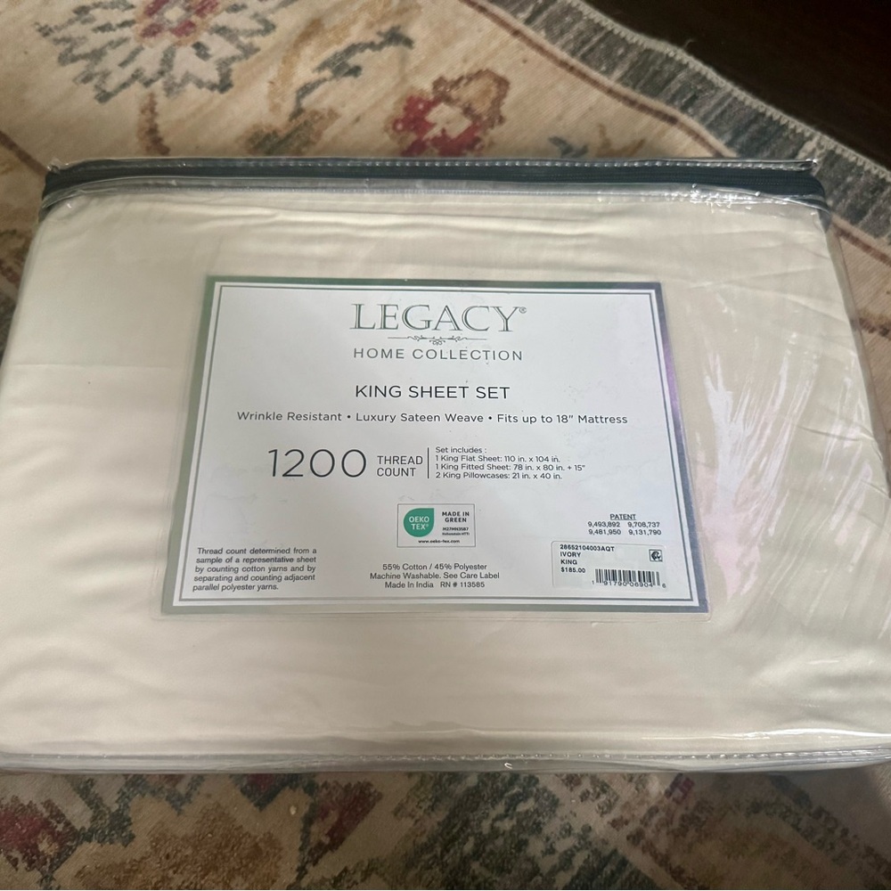 Legacy Ivory Luxury Bedding Sheets